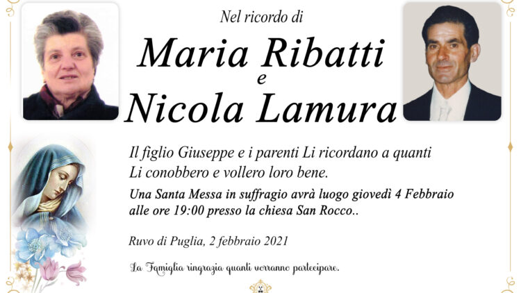 Maria Ribatti e Nicola Lamura