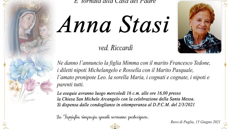 Anna Stasi ved. Riccardi