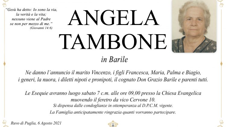 Angela Tambone in Barile