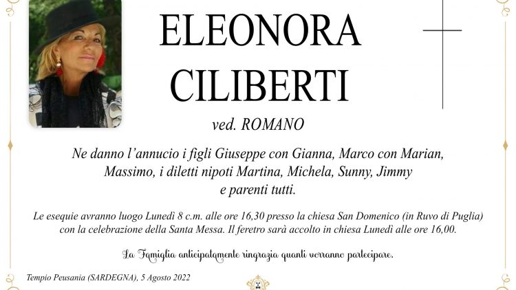 Eleonora Ciliberti  ved. Romano