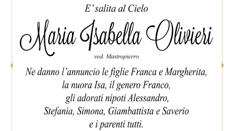 Maria Isabella Olivieri