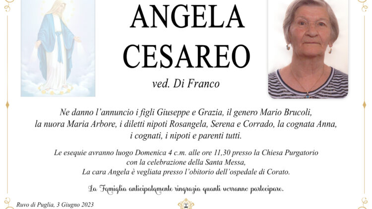 Angela Cesareo ved. Di Franco