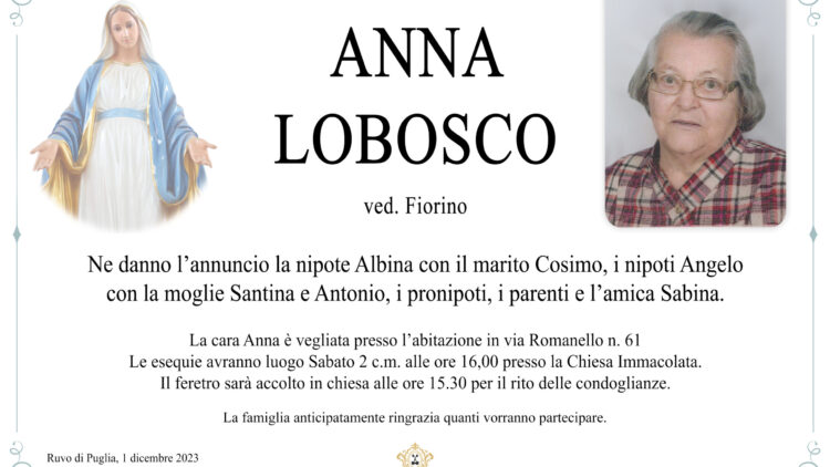 Anna Lobosco ved. Fiorino