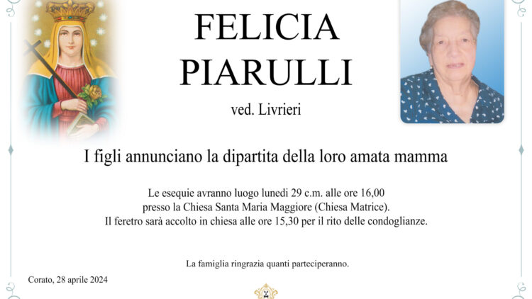 Felicia  Piarulli ved. Livrieri