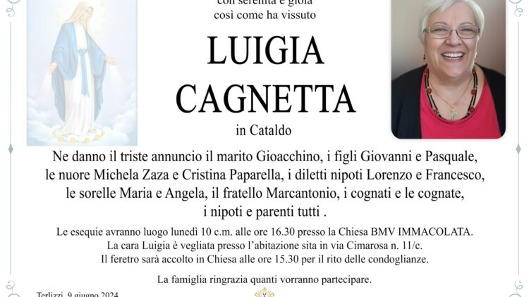 Luigia Cagnetta in Cataldo