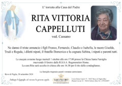 Rita Vittoria Cappelluti ved. Cassano