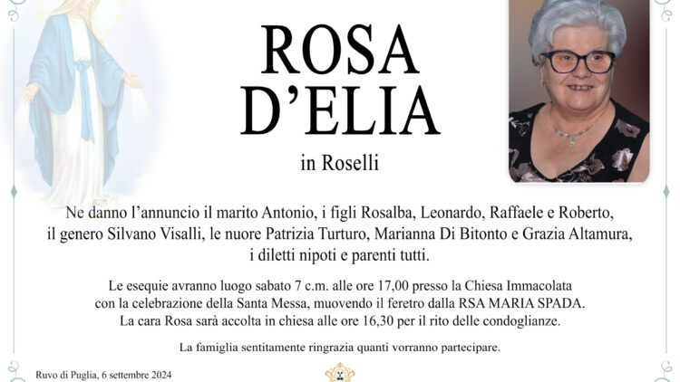 Rosa D’Elia in Roselli